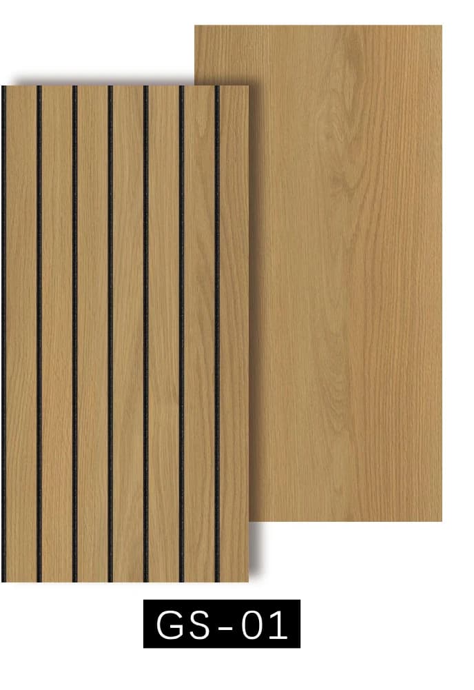 GS-01 self-adhesive fluted wall covering sample